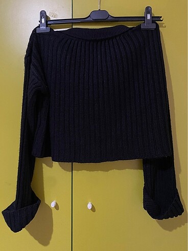Diğer Polo Yaka Crop Kazak