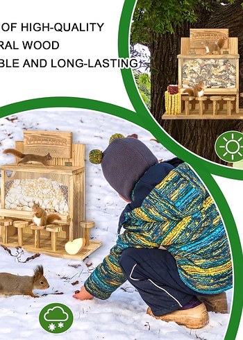 Çam ağacından sincap yem evi - Görsel 7