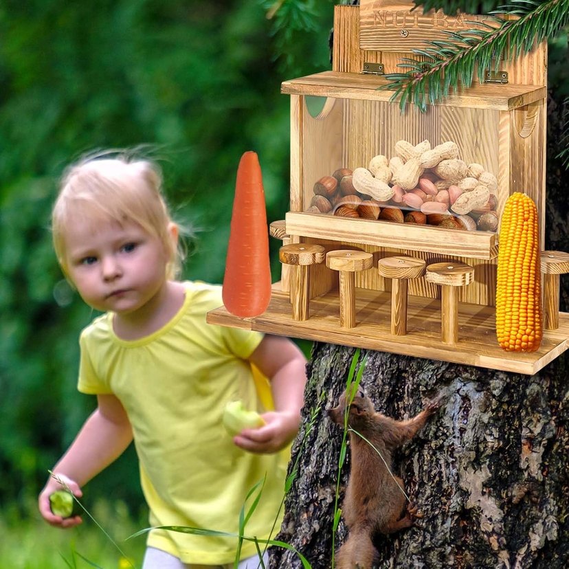 Çam ağacından sincap yem evi - Görsel 2