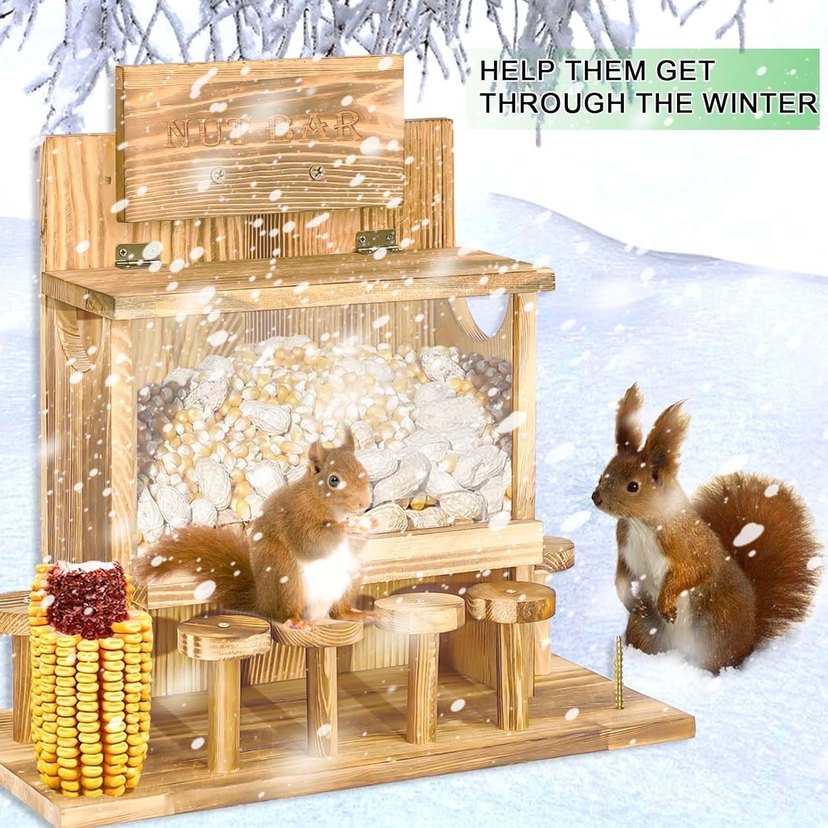 Çam ağacından sincap yem evi - Görsel 3