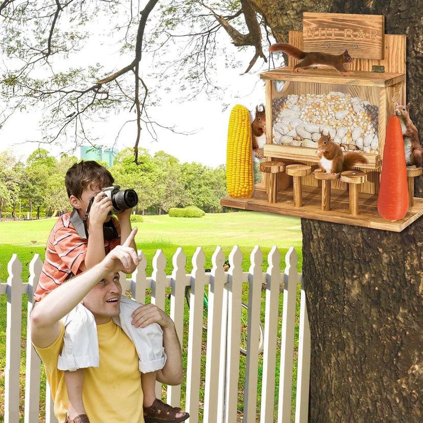 Çam ağacından sincap yem evi - Görsel 4