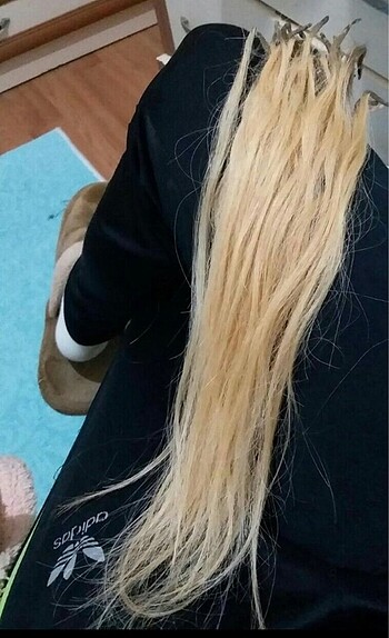 diğer Beden sarı Renk Ürün gerçek saçtr 60 adet 36 40 cm