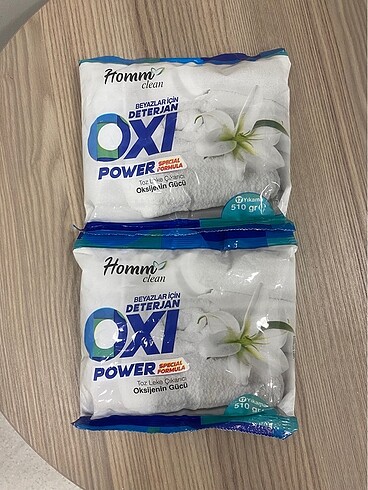 Homm bitkisel oxi power toz çamaşır deterjanı