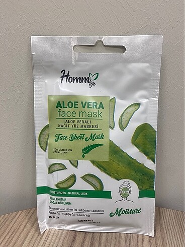 Homm bitkisel aloe Vera yüz maskesi