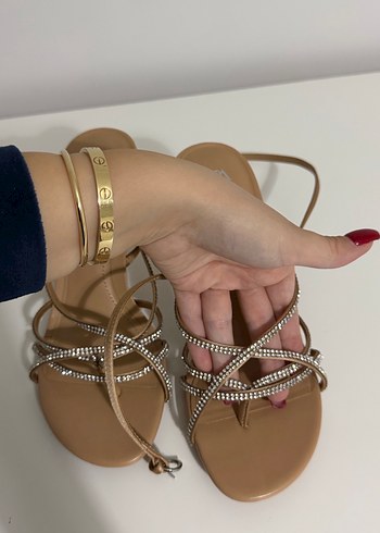 Zara Taşlı Topuklu Kadın Ayakkabı - Görsel 8