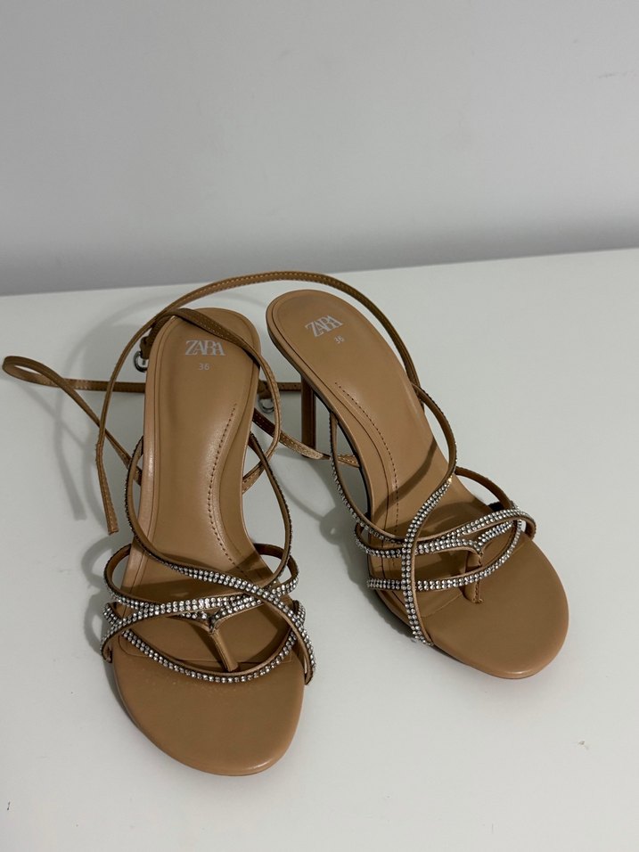 Zara Taşlı Topuklu Kadın Ayakkabı - Görsel 2