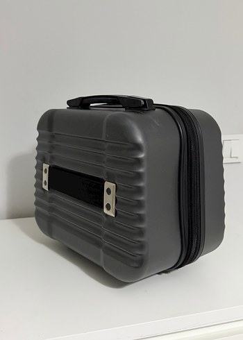 Cap polos Gri Fermuarlı kucuk Valiz - Görsel 12