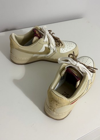 Nike Airforce Bej Kadın Spor Ayakkabı - Görsel 9