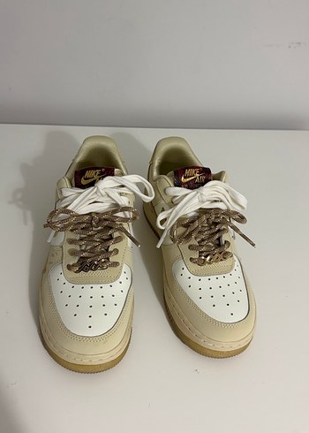 Nike Airforce Bej Kadın Spor Ayakkabı - Görsel 6