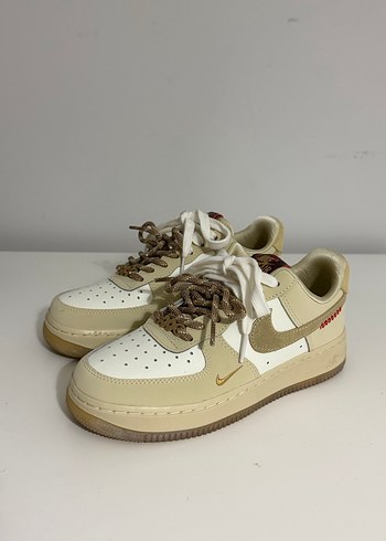 Nike Airforce Bej Kadın Spor Ayakkabı - Görsel 2