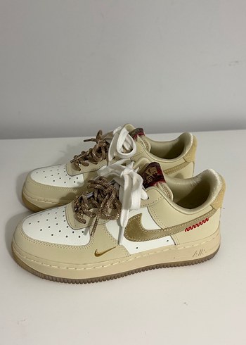 Nike Airforce Bej Kadın Spor Ayakkabı - Görsel 7