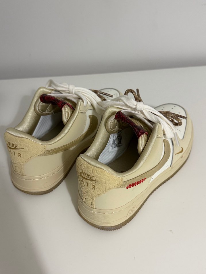 Nike Airforce Bej Kadın Spor Ayakkabı - Görsel 5