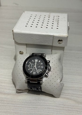 Momentus TM239 siyah gümüş erkek kol saati