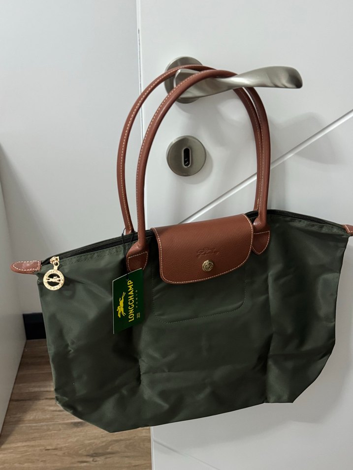 Long champ haki çanta - Görsel 4