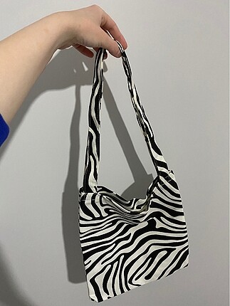 zebra desen bez çanta