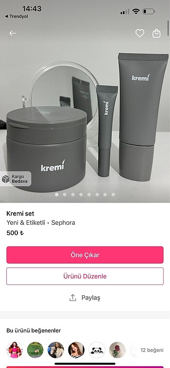 Kremi set ve Victoria secret losyon