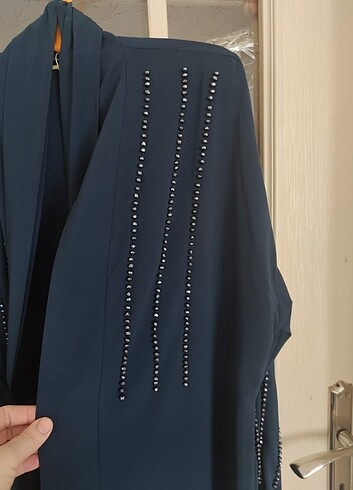 42 Beden siyah Renk Abaya ferace