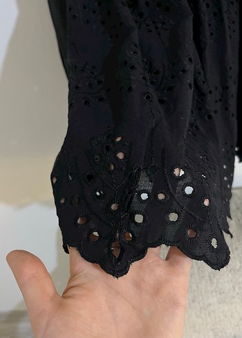 Siyah Nakışlı Gotik tunik - Görsel 8