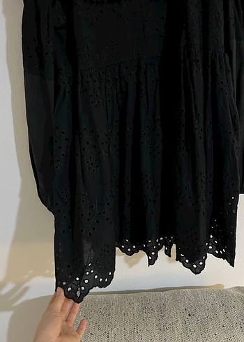 Siyah Nakışlı Gotik tunik - Görsel 9