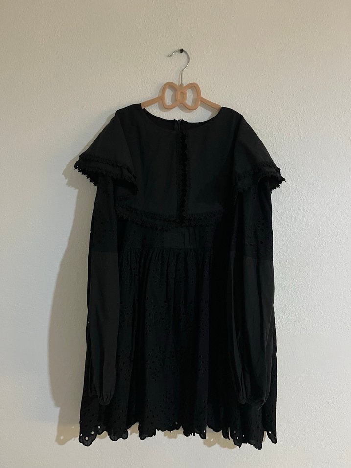 Siyah Nakışlı Gotik tunik - Görsel 3