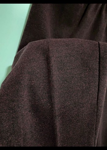 Bordo Süet Düğmeli Kadın Blazer Ceket - Görsel 6