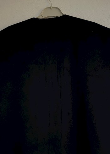 Düğmeli lacivert Kolsuz Midi Yeleği - Görsel 6