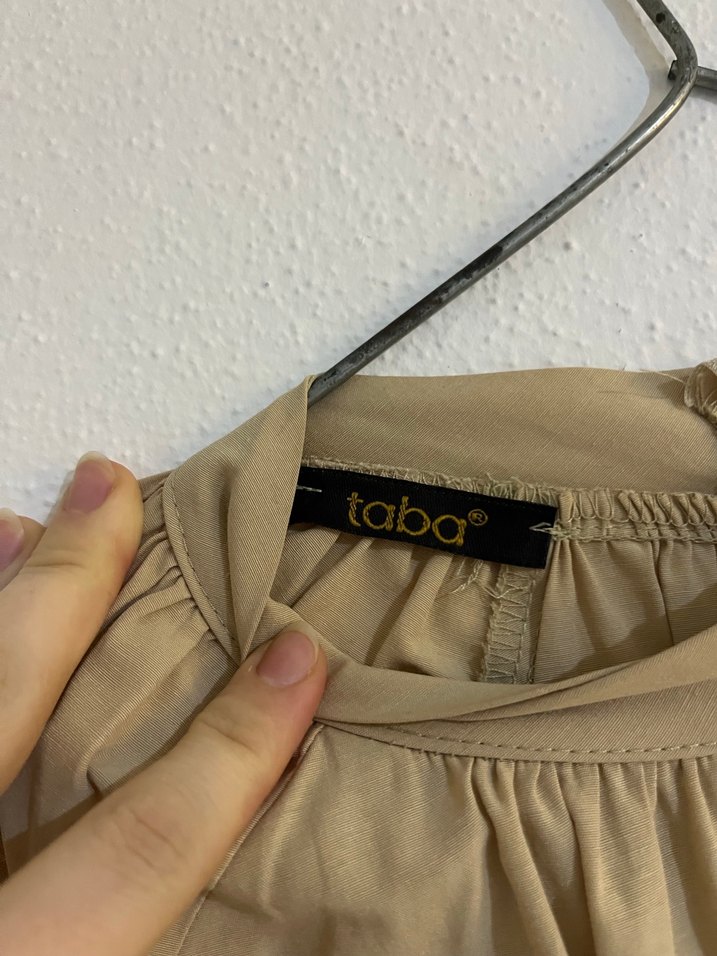 Bej Piliseli tunik, Uzun Kollu - Görsel 3