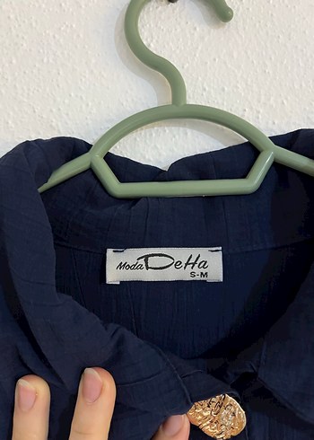 Lacivert Uzun Kollu Keten ikili takım - Görsel 6