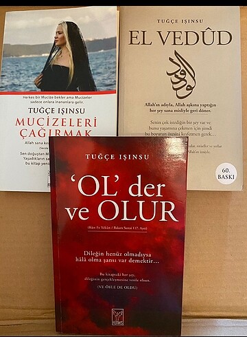 Tuğçe ışınsu 3 adet kitap