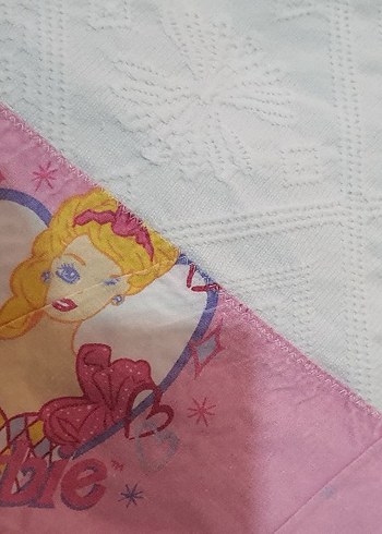 Beden beyaz Renk Barbie pike yatak örtüsü