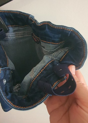 10 Yaş Beden lacivert Renk Kız Çocuk Lacivert Denim Etek