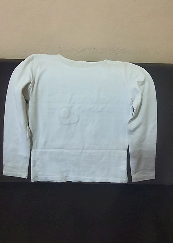 Kız Çocuk Beyaz Işıklı Uzun Kollu Tişört - Görsel 2