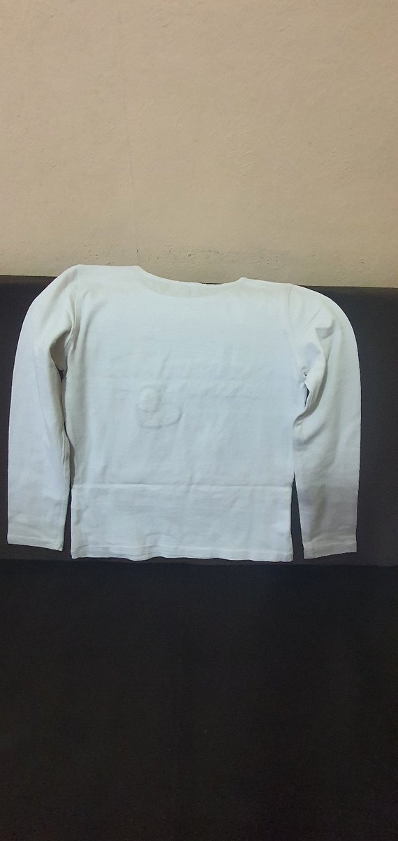 Kız Çocuk Beyaz Işıklı Uzun Kollu Tişört - Görsel 2