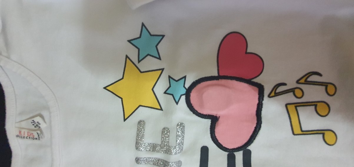 Kız Çocuk Beyaz Işıklı Uzun Kollu Tişört - Görsel 5