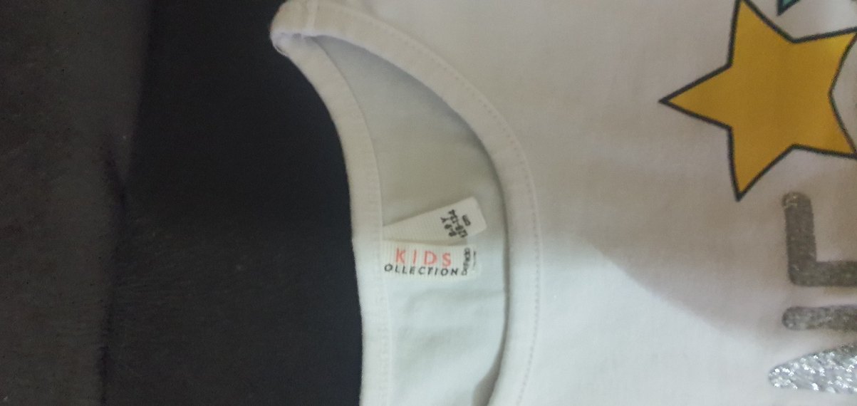 Kız Çocuk Beyaz Işıklı Uzun Kollu Tişört - Görsel 4