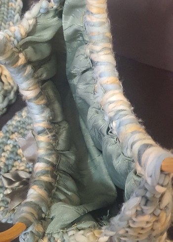 Vintage atkı- bere-çanta takımı - Görsel 4