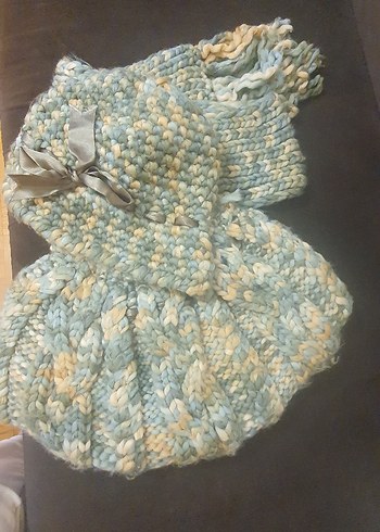 Vintage atkı- bere-çanta takımı - Görsel 8