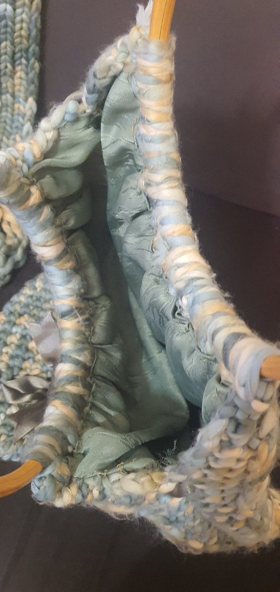 Vintage atkı- bere-çanta takımı - Görsel 4