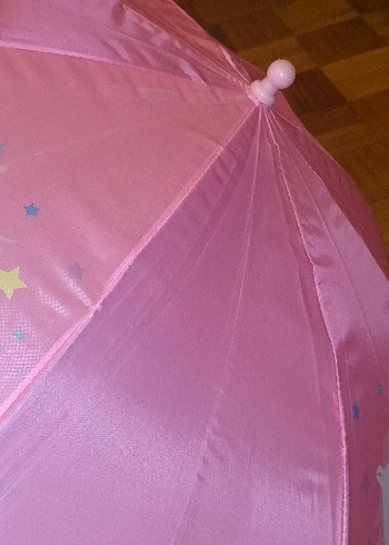 Pembe Unicorn Desenli Kız Şemsiye - Görsel 6