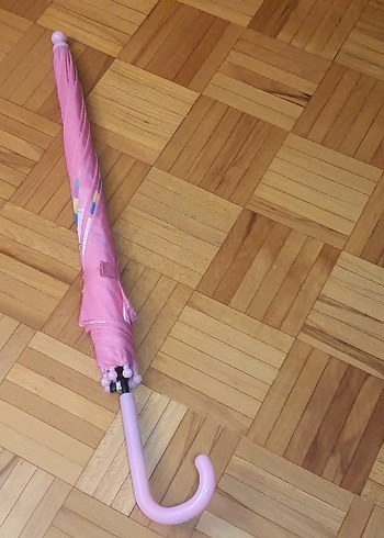 Pembe Unicorn Desenli Kız Şemsiye - Görsel 4