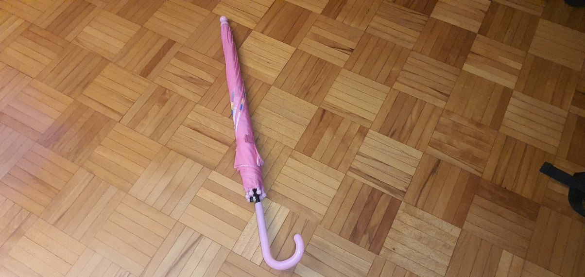 Pembe Unicorn Desenli Kız Şemsiye - Görsel 4