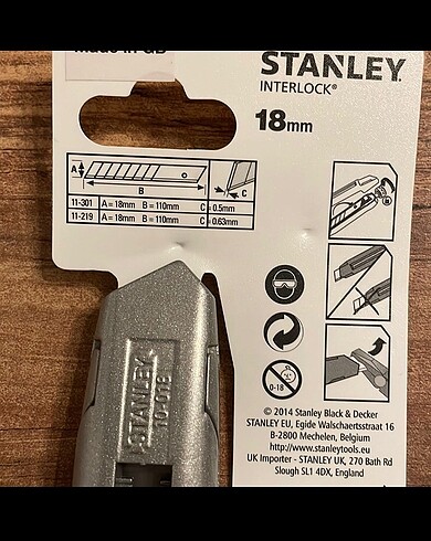  Beden beyaz Renk Stanley bıçak