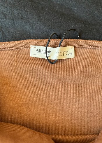 s Beden kahverengi Renk Pull and bear Askılı Elbise
