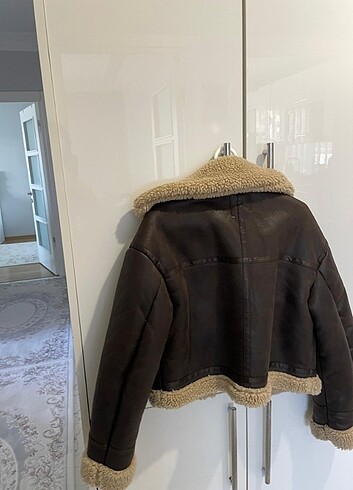 Bershka İçi suni kürklü biker ceket