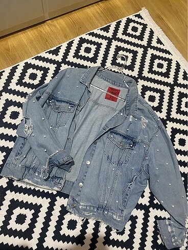 Pull&Bear İncili Kot ceket