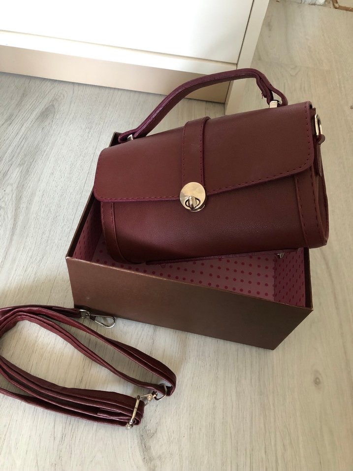 Bordo Kadın Çanta - Görsel 2