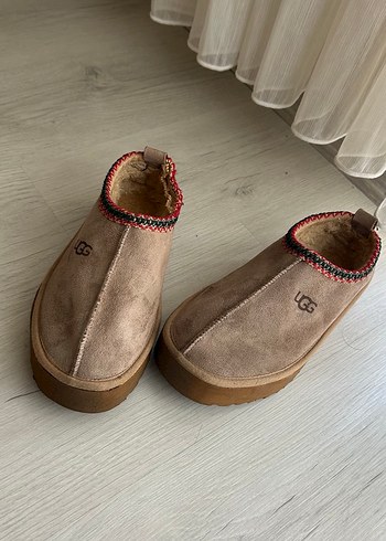 38 Beden kahverengi Renk Kürklü Vizon Kadın Süet Dolgu Topuk Terlik