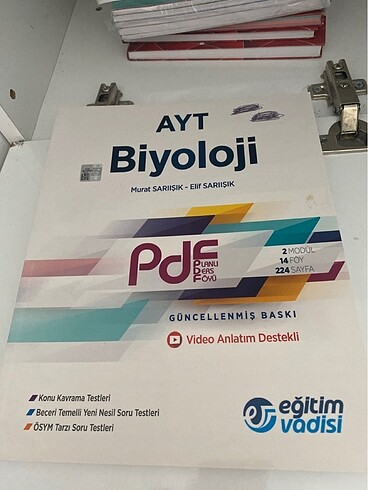 Ayt biyoloji Planlı ders föyü / pdf eğitim vadisi