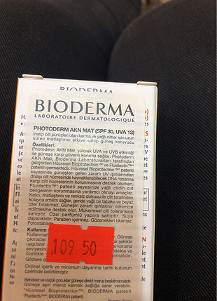 diğer Beden Bioderma photoderm akn mat spf 30