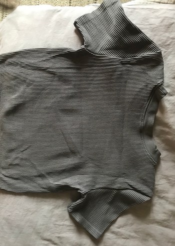 Füme crop t-shirt - Görsel 2